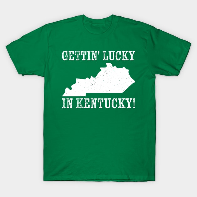 Gettin' Lucky in Kentucky - Grunge T-Shirt by GosokanKelambu